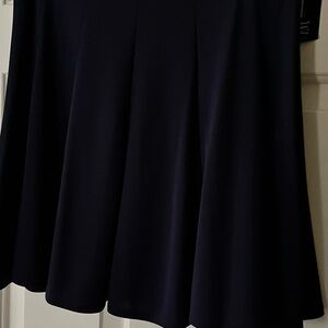 INC International Concepts Navy Full Skirt…NWT